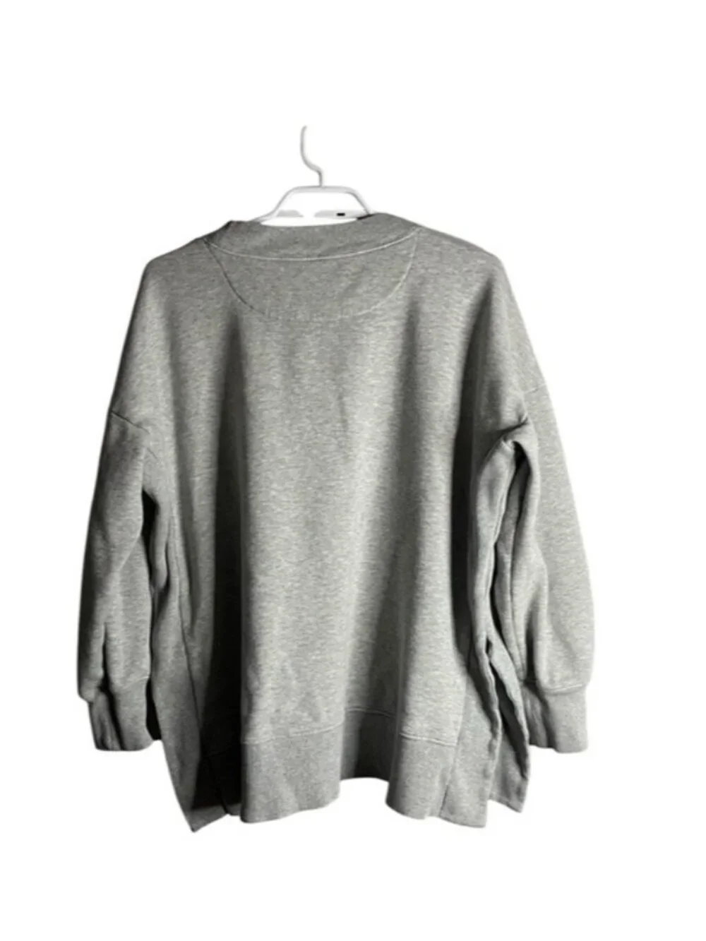 Aerie Women's Gray Oversized Crewneck Casual Wear Sweatshirt - Picture 8 of 8